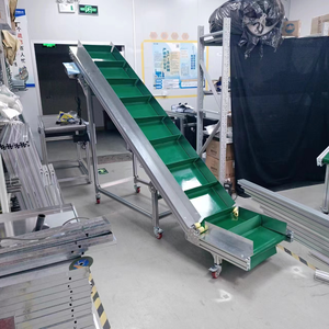 Eğimli konveyör tırmanma dikey asansör konveyör gıda sanayi Dip açı hazne ile eğimli konveyör bant - Product Image 6
