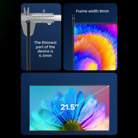 Moniteur portable 21,5 pouces 1080P, écran LCD IPS, 100 Hz, 270 cd/m², support intégré