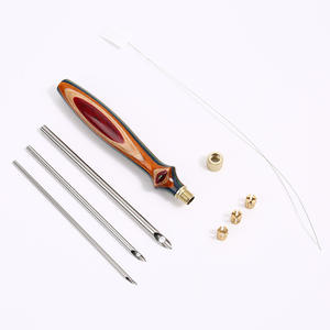 Kit d'aiguille de poinçon Kit de démarrage d'aiguille de poinçon avec cerceau de broderie Poinçon d'aiguille en bois réglable pour la couture de broderie <span class=keywords><strong>débutant</strong></span> - Product Image 5