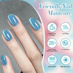 出生漂亮无毒水晶玻璃珠猫眼凝胶浸泡果冻光泽闪光猫磁性树脂紫外线凝胶指甲艺术消失 - Product Image 4