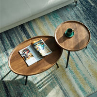 Table basse ronde minimaliste moderne pour petit salon, table d'appoint de style luxueux