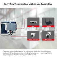 Tour de surveillance solaire autonome HiGUARD, mât galvanisé de 3,5 m, autonomie de 72 heures, déploiement rapide, système de vidéosurveillance mobile pour parking