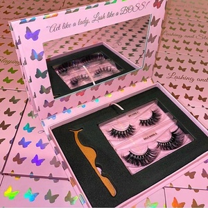Fournitures de produits de <span class=keywords><strong>beauté</strong></span> de marque propre Boîtes à cils bon marché Boîte d'emballage de cils personnalisée - Product Image 3