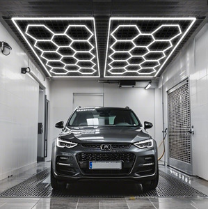 Lumière de plafond pour atelier intérieur, <span class=keywords><strong>hexagone</strong></span> <span class=keywords><strong>LED</strong></span> 672W 80640LM IP55 6500K - Product Image 1
