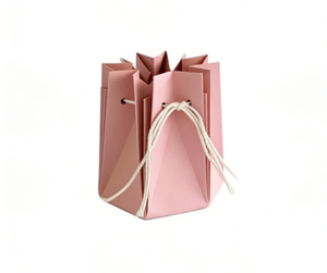 Custom kraft paper shopping bags with handles, eco-friendly and durable, suitable for retail and packaging. - Product Image 2