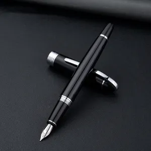 宝儿517系列独家笔，带转换器仿古黑色艺术家书法钢笔，带超细笔尖