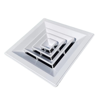 Système de ventilation à forte demande Diffuseur d'air en plastique ABS de haute qualité - Installation facile, montage au sol pour bureau