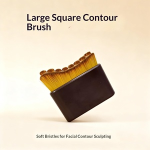 Nouvelle brosse de maquillage professionnelle individuelle 2026 pour le visage, en fibres, grand format carré, pour le drainage lymphatique et le <span class=keywords><strong>Gua</strong></span> <span class=keywords><strong>Sha</strong></span>, marque privée - Product Image 2