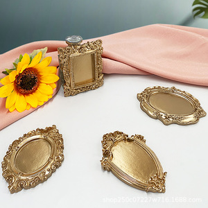 European Style Resin Jewelry Tray For Necklace Storage Display Decorative Plate With Pearl <b>Earrings</b> And Brooch <b>Holder</b> - Product Image 4