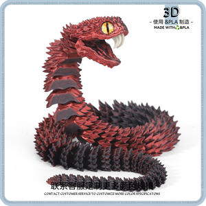 Juguete Antiestrés de Plástico con Forma de Serpiente Animal Congelada Realista con Dientes para Ejercitar las Manos Durante Largos Periodos de Trabajo y Descanso de Estudio - Product Image 2