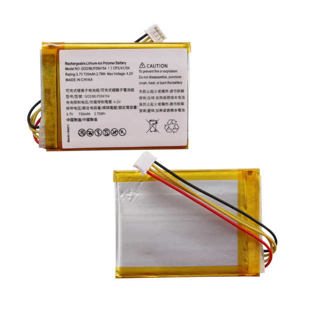 Wholesale Rechargeable Lithium Ion Polymer Battery 3.7V 730mAh Replacement Batteries for JBL GO2 MLP284154 1
