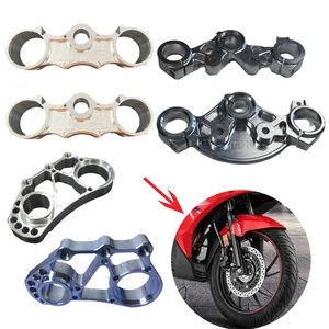 Personalizado 45/48 22mm Cnc Triple árbol modificado Cnc mecanizado aluminio titanio magnesio motocicleta Tuning piezas mecánicas de repuesto