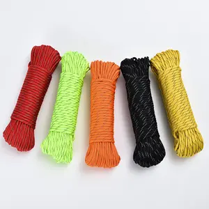 High Quality 7 Strand 9 Strand Polyester Paracord 2mm 3mm 4mm 6mm Rope For Camping Hiking