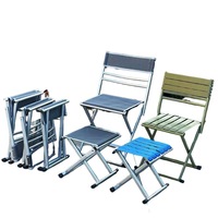 Tabouret pliant en métal, chaise portable robuste avec dossier, style ethnique, mobilier d'extérieur, camping, pêche, usage domestique