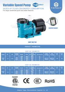 Bomba de piscina <span class=keywords><strong>el</strong></span>éctrica de flujo máximo de 1.5hp con cabezal de flujo de 13 <span class=keywords><strong>metros</strong></span> Filtro de martillo de agua para spa y piscina Capacidad de 16 M³/hr - Product Image 4