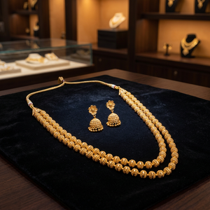 Último Modelo al por Mayor de Alta Calidad, Conjunto de Collar Largo Árabe Artificial Antiguo con Baño de Oro para Bodas y Compromisos - Product Image 2