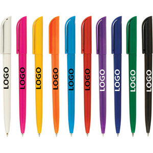 Bolígrafos de plástico con logotipo personalizado, bolígrafos simples y baratos con logotipo personalizado - Product Image 4
