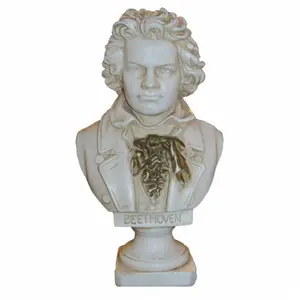 OEM Polyresin ภาพวาด3d พิมพ์ของเล่นเปียโนเพลงนักดนตรี Beethoven Home ตกแต่ง