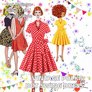 Abito a Pois Retrò da Donna Stile Vintage Anni '<span class=keywords><strong>50</strong></span> '60 Rockabilly con Cintura Halter Lunghezza al Ginocchio Naturale Traspirante Linea A Corto - Product Image 2