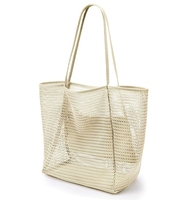 Sacs fourre-tout d'été en nylon respirant pour femme, sacs de plage décontractés pour piscine et essentiels de plage
