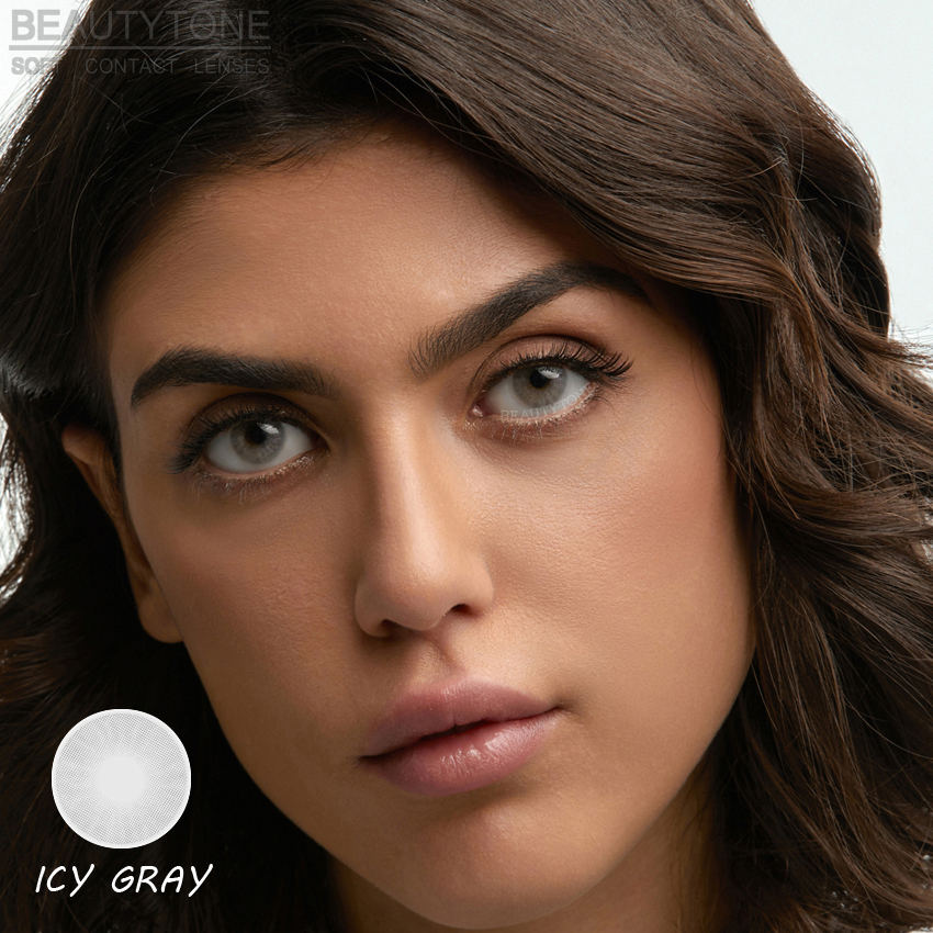 HD ледяной серый самые горячие продажи натуральный 1 тон Ежегодно Мягкие цветные контактные линзы для оптовая продажа цветные контактные линзы для глаз