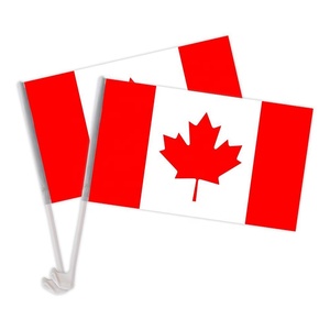 Drapeau de voiture personnalisé pour équipes nationales américaines, canadiennes et mexicaines avec mât en fibre de verre, imperméable, en polyester durable, style <span class=keywords><strong>fanion</strong></span> - Product Image 2