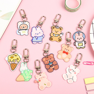 Holographic dễ thương Keychain Acrylic Móc Chìa Khóa tùy chỉnh vòng chìa khóa Acrylic quyến rũ tùy chỉnh Acrylic Keychain rõ ràng - Product Image 5