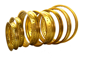 Juego de Llantas <span class=keywords><strong>Supermotard</strong></span> de Aleación de Aluminio Anodizado de 16 17 Pulgadas y 36 Radios - Product Image 5