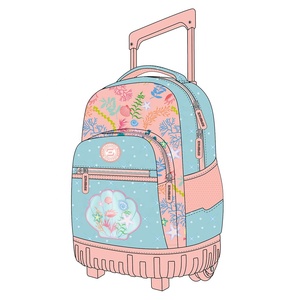 Mochila con Ruedas KIG 2026 de Diseño, de Alta Calidad OEM, con Estampado, para Niñas, Juego de Mochilas Escolares con 2 Ruedas - Product Image 2