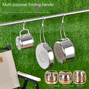 <span class=keywords><strong>Mess</strong></span> <span class=keywords><strong>Kit</strong></span> Backpacking bánh Nhà Máy Giá Hot Bán 2-3 người OEM cắm trại không nấu ăn ngoài trời Cookware Set - Product Image 4
