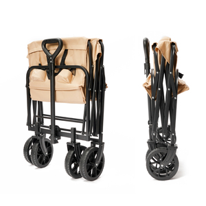 รถเข็นเหล็กพับได้ความจุขนาดใหญ่พับได้ถังเก็บสัมภาระสี่ล้อแบบพกพาสำหรับงานหนักช้อปปิ้งกีฬาชายหาด - Product Image 3