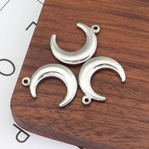 Colgantes de Moda de Acero Inoxidable 316L con Baño de Oro de 14k y 18k, Resistentes al Deslustre, Dijes de Luna para Fabricación de Joyas, Collares y Pulseras - Product Image 2