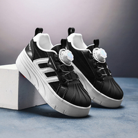 Chaussures de roller d'extérieur avec 4 roues détachables et design élégant pour enfants Chaussures de roller