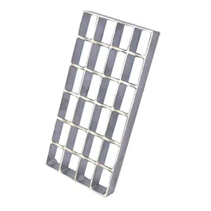 Customized Hot Dip Galvanized Steel Grating Gutter Cover Plate Q235 Step Heavy Duty Anti Slip Steel Grate CE ISO Certificate