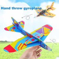 Mini Avion en Mousse pour Enfants, Modèle d'Aviation, Jeu de Vol Extérieur, Avion à Poussée Inertielle, Planeur à Lancer à la Main