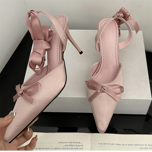 Sandalias de Tacón Alto Blancas para Novia Romántica Francesa, Nuevas Sandalias de Primavera con Estilo - Product Image 3