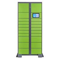 Casier intelligent commercial avec serrure électronique, multi-portes, revêtement poudré, étanche, durable, enregistrement des données, code QR, petite taille