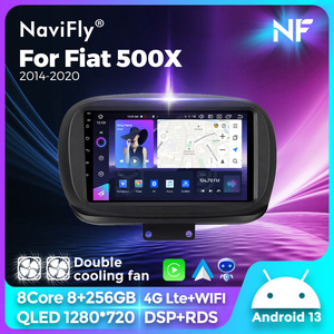 NaviFly NF Date Android13 1280*720 QLED 1din 9 pouces <span class=keywords><strong>autoradio</strong></span> avec écran tactile complet Pour <span class=keywords><strong>Fiat</strong></span> <span class=keywords><strong>500X</strong></span> 2014-2020 support DSP - Product Image 2