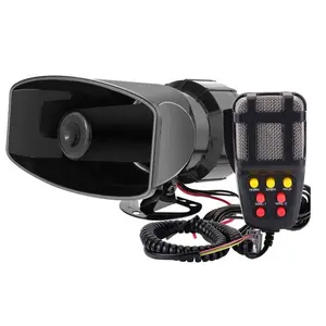 12V 7 Voice Tone Vehicle Auto Car Siren Horn Speaker Motorcycle Horns