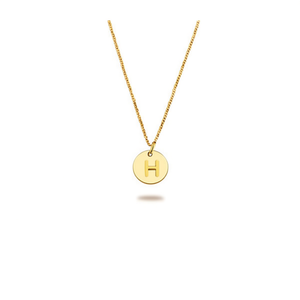 Collar Minimalista con Colgante de Letra I en Acero Inoxidable Chapado en Oro para Mujer, Marca Ivonne, Joyería Fina para Uso Diario, Unisex - Product Image 4