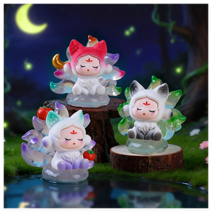 Petite figurine cadeau, statues en résine d'anime, artisanat, figurine de renard, sculpture de dessin animé, <span class=keywords><strong>petit</strong></span> animal, ornements de <span class=keywords><strong>jardin</strong></span>, décoration de gâteau - Product Image 1