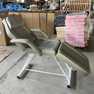 Table de massage et lit de beauté KISEN à prix d'usine pour salon de beauté, lit facial à forte capacité de charge, design incurvé - Product Image 2