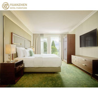 Ensembles de meubles de chambre d'hôtel en chêne massif de luxe sur mesure OEM, modernes, contemporains, écologiques, durables et robustes pour hôtels 5 étoiles