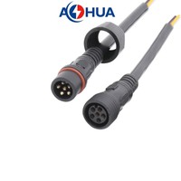 Câbles de système d'alimentation pour lampe solaire, connecteur M19 mâle/femelle avec câble de 1,5/1,0/0,75 mm², connecteur 2~8P IP65