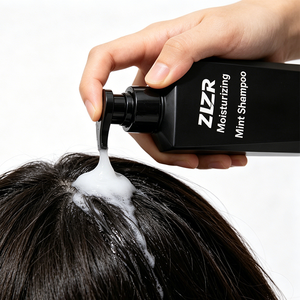 Crème Capillaire Nourrissante 2-en-1 Bio à l'Huile d'Argan et Menthe Poivrée, Marque Blanche, pour Hommes, au Gingembre, Végétalienne, Favorisant la Croissance des Cheveux, Vente en Gros - Product Image 5