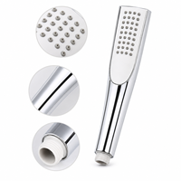 Kepala Pancuran Tangan Stainless Steel Dengan Filter, Tekanan Tinggi, Hemat Air, Set Pijat Kamar Mandi, Penyangga Selang, Bahan Filtrasi KW