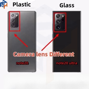Note 20 Ultra verre arrière pour Samsung Galaxy Note20 Ultra 5G <span class=keywords><strong>N986B</strong></span> N986U batterie porte arrière panneau de couverture arrière boîtier objectif de caméra - Product Image 2