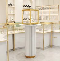 Hochwertiger Schaukasten für Goldschmuck Schaukasten Glasschrank mit Led-Licht