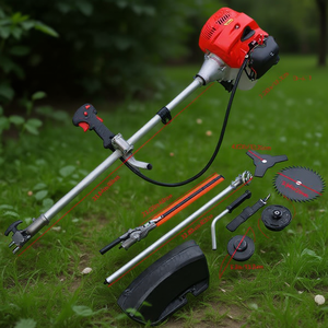 Desbrozadora de gasolina 3 en 1 de 52 cc con mango antivibración para cortar césped y maleza, longitud del eje de 35.04 pulgadas, cuchilla de acero aleado - Product Image 2