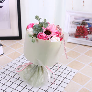 Bouquet di <span class=keywords><strong>fiori</strong></span> in plastica <span class=keywords><strong>per</strong></span> matrimonio con Rose Design-laurea e regalo <span class=keywords><strong>per</strong></span> la festa della mamma - Product Image 3